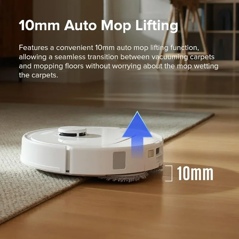 Roborock Qrevo S Robot Vacuum and Mop, Self-Drying, Auto Mop Washing, 7000Pa, Self-Emptying & Refilling, 10mm Mop Lifting