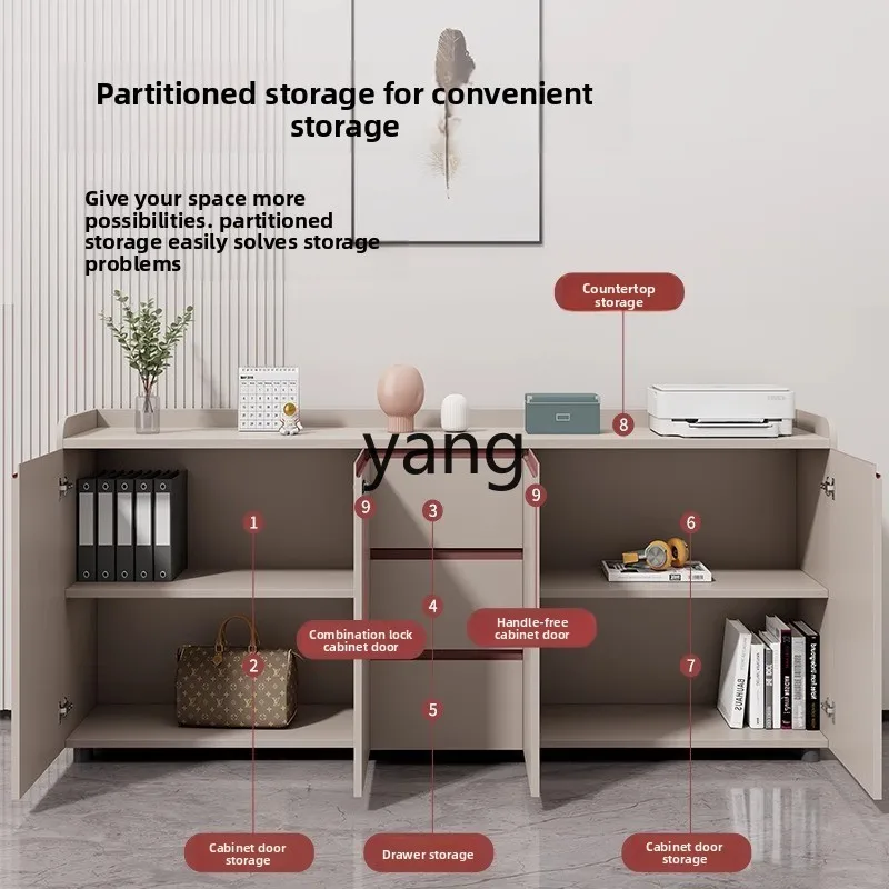 LMM office locker drawer with lock information floor tea cabinet wooden