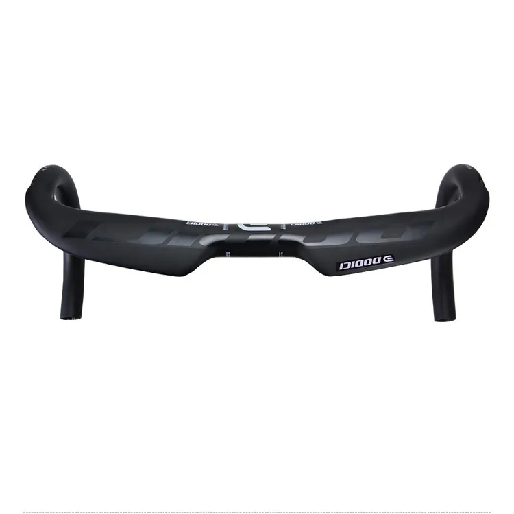 

Carbon fiber road bend handlebar black UV matte lightning style bicycle handle inner routing