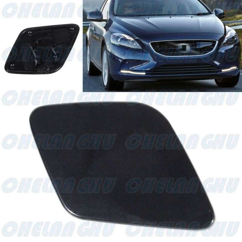 For Volvo V40 2014 2015 2016 Right Side Front Headlight Headlamp Washer Nozzle Cylinder Jet Washer Cover Cap 39814180