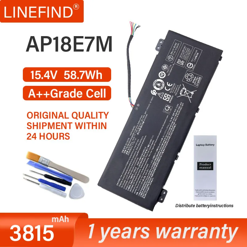 Ap18e7m ap18e8m batterie für acer nitro 5 AN515-54 AN517-51 AN515-55 AN515-44 nitro 7 AN715-51 raubtier helios 300 PH315-52