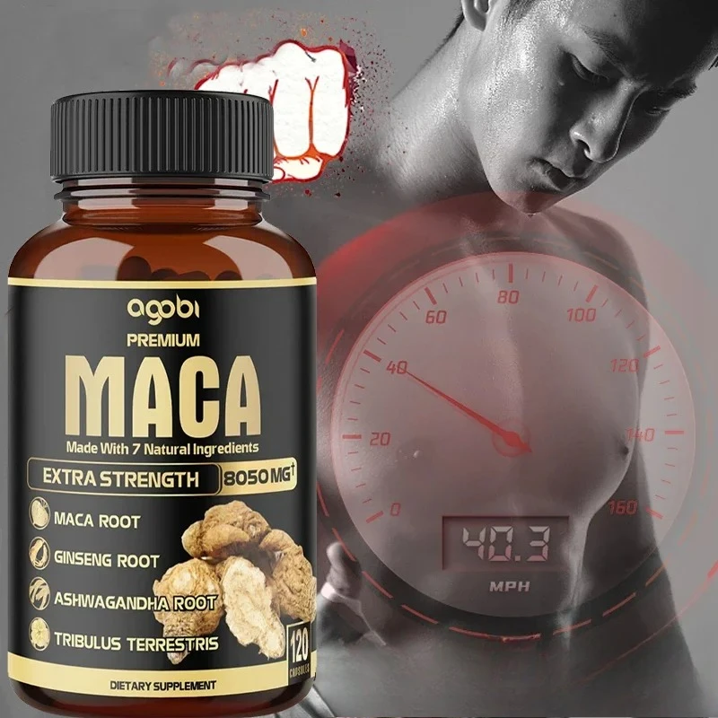 

Maca Is Made From 7 Natural Ingredients, High Strength 8050mg Supports Energy and Endurance Immune System Health