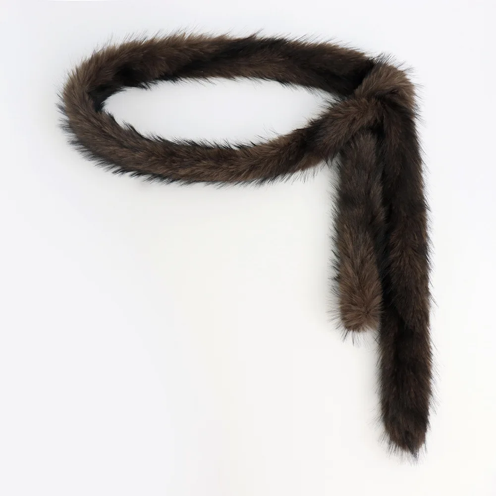 Ceinture de taille en peluche pour fille épicée, écharpe chaude en fourrure mignonne Y2K, Sexy, longue, fausse fourrure, accessoire de danse Punk, 180 cm, nouvelle collection