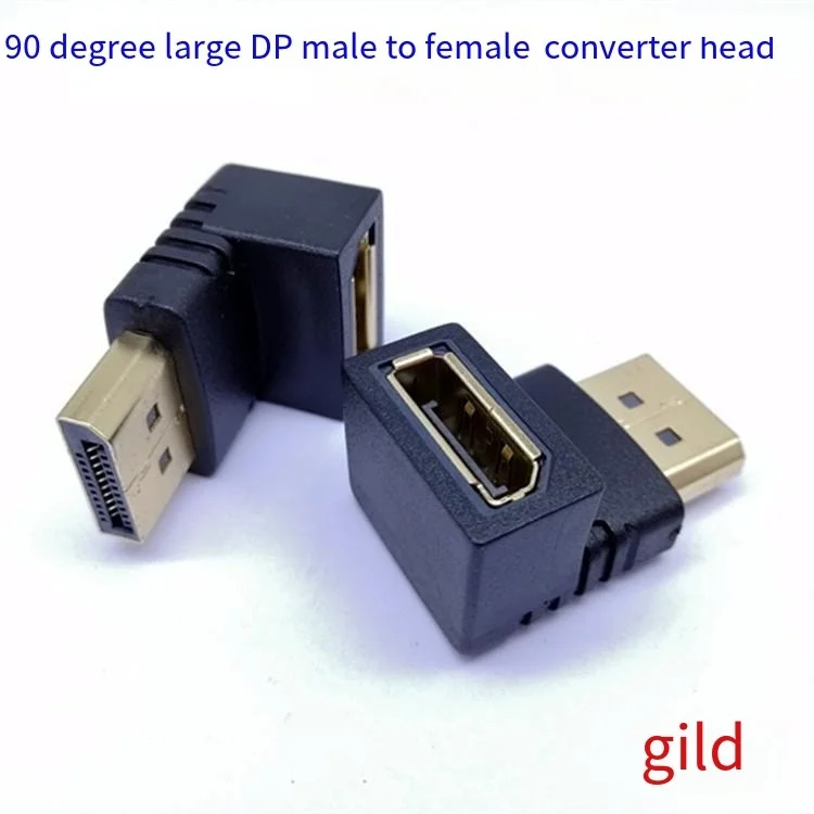 90 degree elbow DP male to female large DP male to female adapter high-definition adapter display port