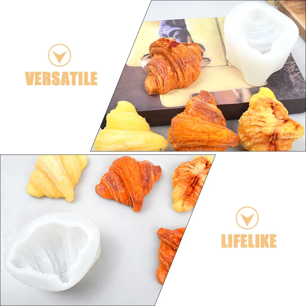 

Croissant Silicone Mold for DIY Baking Wax Dripping Fondant Handmade Craft Mold Croissant Silicone Molds