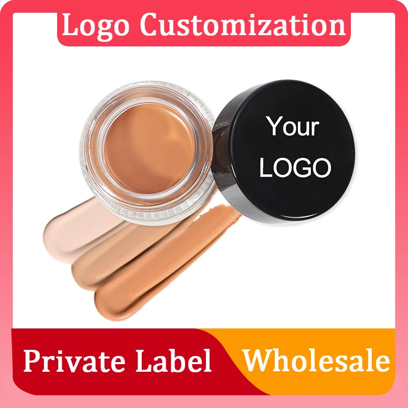 

Wholesale Full Coverage Makeup Private Label Cosmetics Face Concealer Matte Waterproof Liquid Foundation Custom Logo DC07