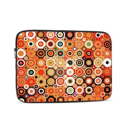 Geometrik desen ve çevreler bilgisayar ipad Laptop kılıfı Case17 15 13 12 10 inç dizüstü bilgisayar için kılıf çanta taşınabilir kapak