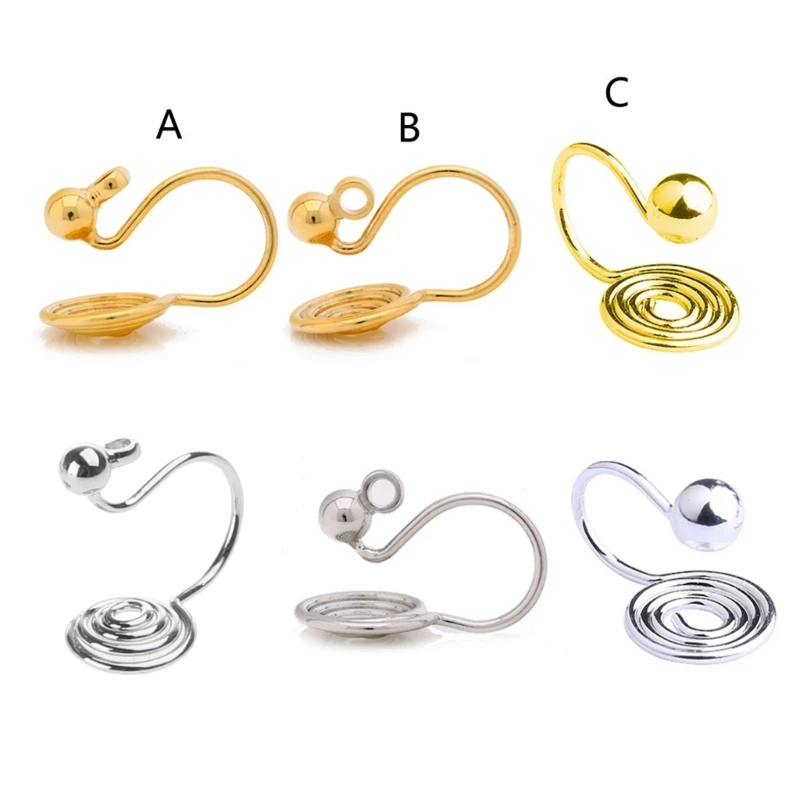 Clip on Jewelry Findings Replacements for DIY Earring Turn Any Studs Dropship