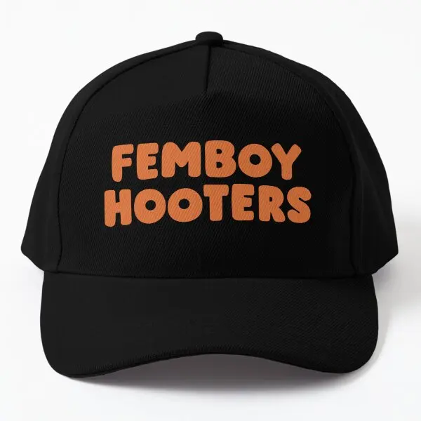 

Femboy Hooters Baseball Cap Hat Hip Hop Snapback Sun Mens Fish Casquette Czapka Bonnet Sport Summer Women Solid Color Black