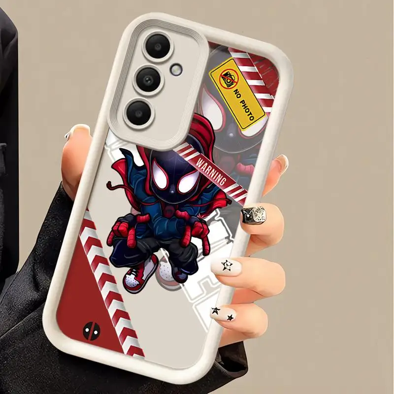 Marvel Caroon Hero Spiderman Phone case for Samsung Galaxy A55 A52 A33 cases A24 A15 A12 A23 A22 5G A54 A52s A53 A14 funda Cover