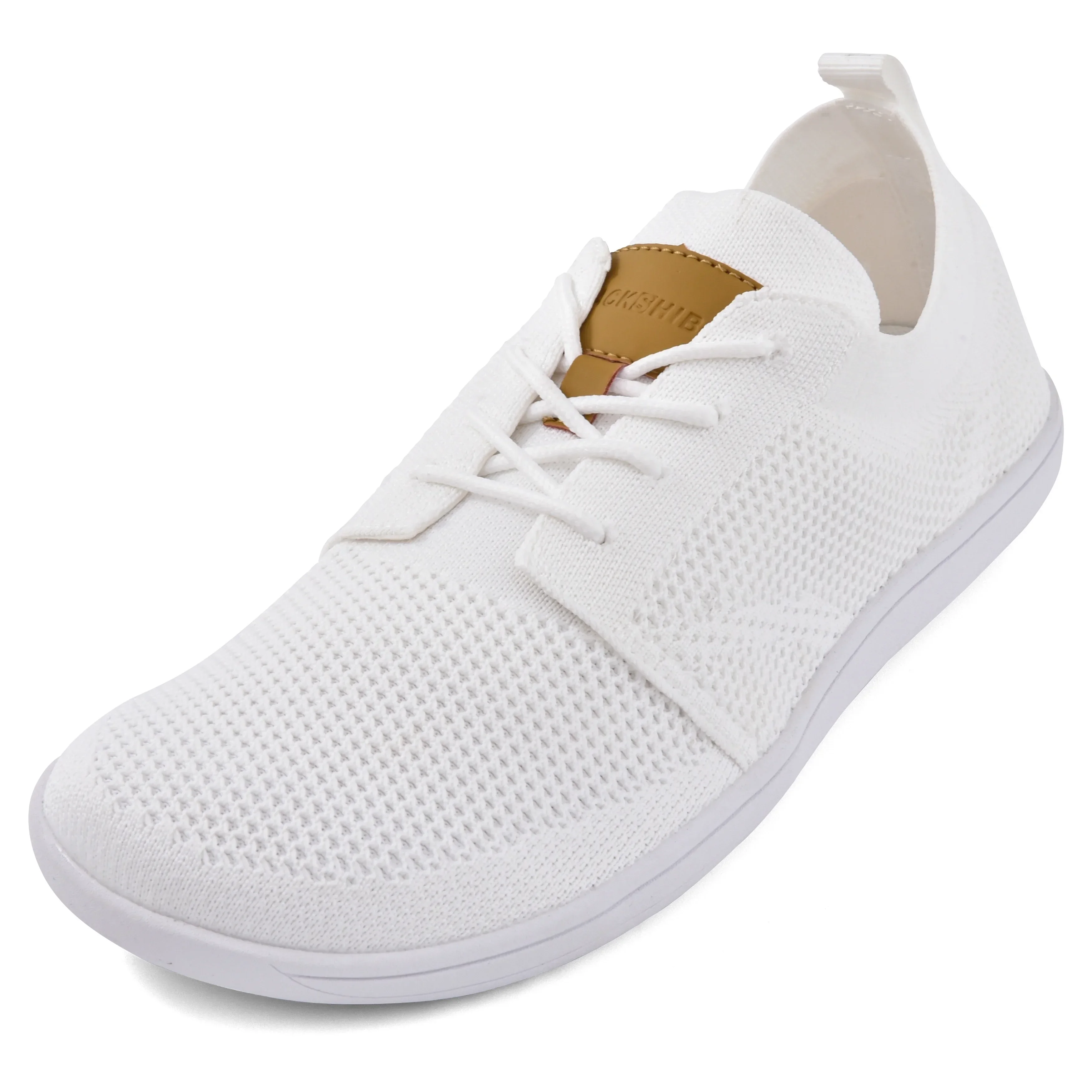 JACKSHIBO Casual herensneakers Modeschoenen Zakelijke vrijetijdsschoenen Brede neus Minimalistische wandelschoenen op blote voeten Zero drop-zool