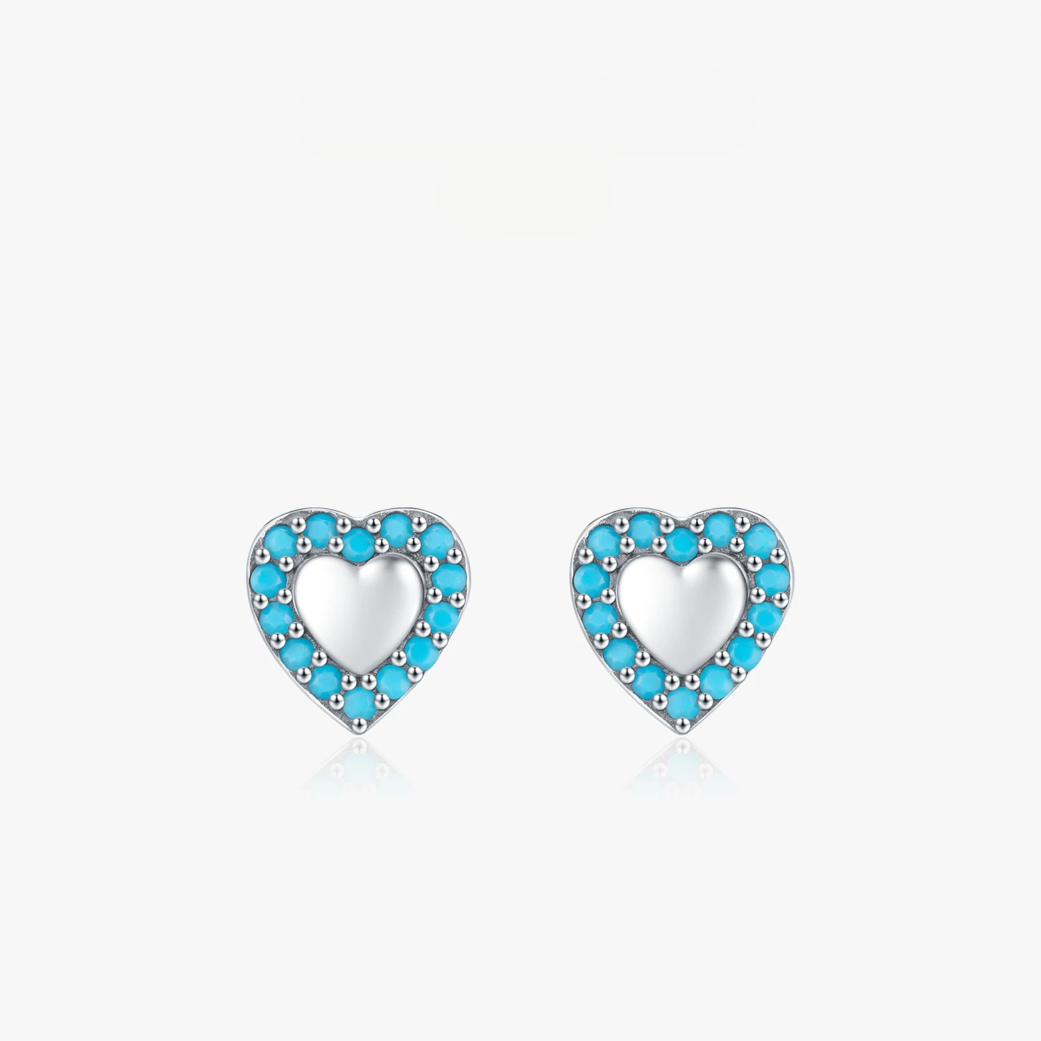 

Dawn's Jewel S925 Sterling Silver Retro Turquoise Earrings For Women K-stylesweetheart Glossy Mini