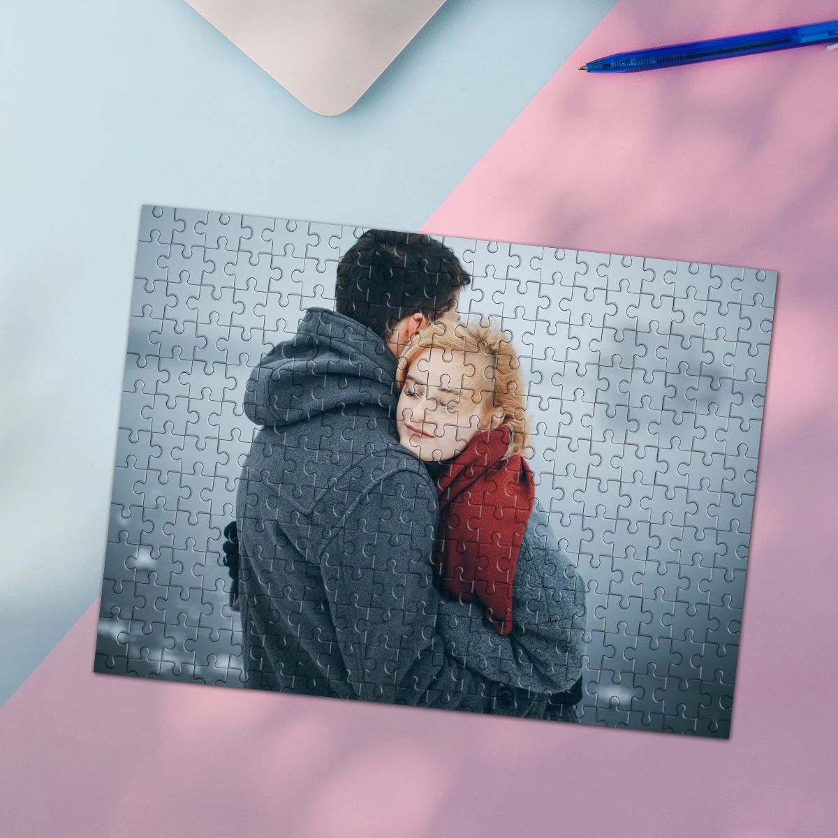35/300/500/1000pcs Personalized Custom Photo Puzzle Couple photo Christmas Valentine's Day Anniversary Gift