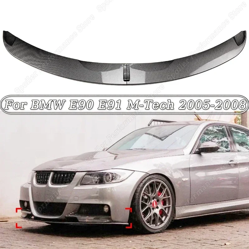 

For BMW 3 Series E90 E91 M-Tech Style Car Front Bumper Spoiler Lip Splitter Body Kit Bumper Lip Chin Diffuser Guard 2005-2008