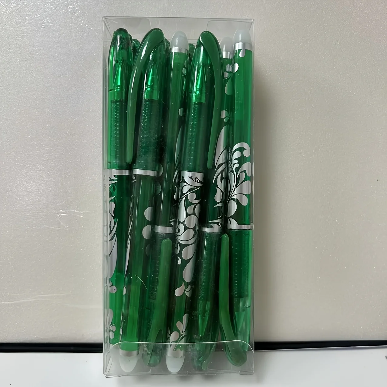 Stylos à gel effaçables multicolores en boîte, pointe moyenne 0,5 mm, écriture fluide, adaptés au bureau et à un usage quotidien, cadeau de Noël