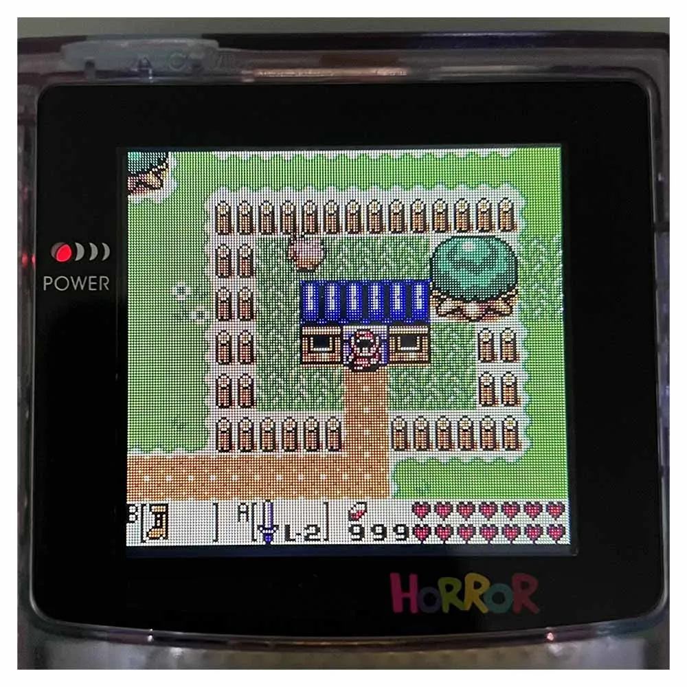 IPS LCD Screen Kits com Conjuntos de Habitação, Estilo Preto e Branco Display, GameBoy Color, GBC, Dot to Dot, 2,6"