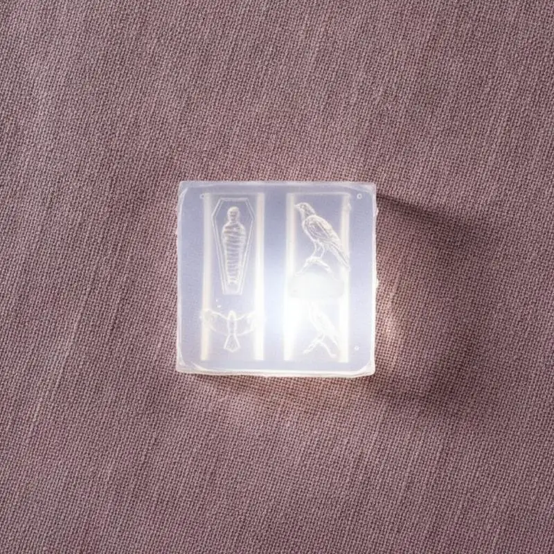 3D Silicone Nail Art Mold Mummy Ribs Spine Bone Pattern Non-toxic Safe for Home DIY Manicure Nail Decoration