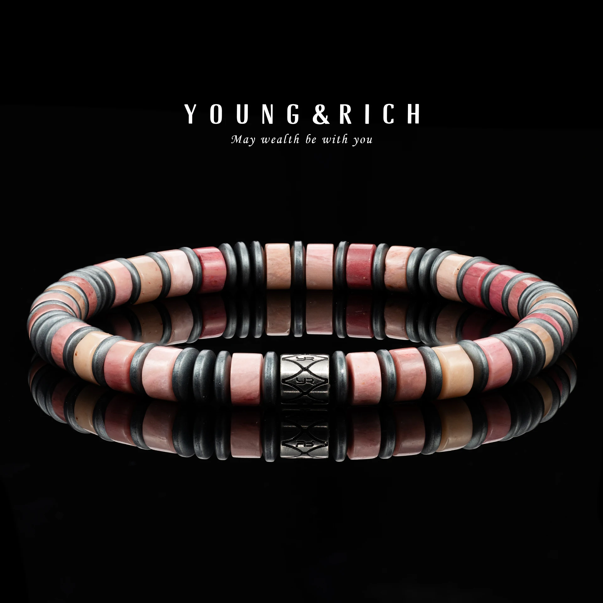 YOUNG&RICH Women's Best Seller 2025 Magnesite Bracelet 6mm - Unique Design, Premium Jewelry