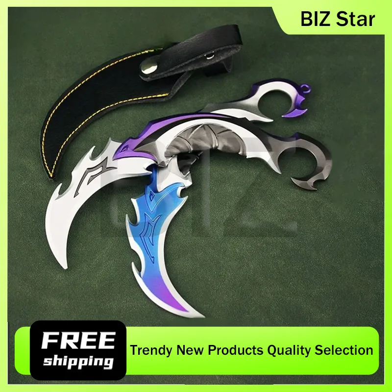 16 سنتيمتر سلاح الشجاع المشاجرة ريفر 2.0 Karambit سكين معدني M4 بلانت نموذج تأثيري الساموراي الطرفية السيف هدية لعبة للبنين #1