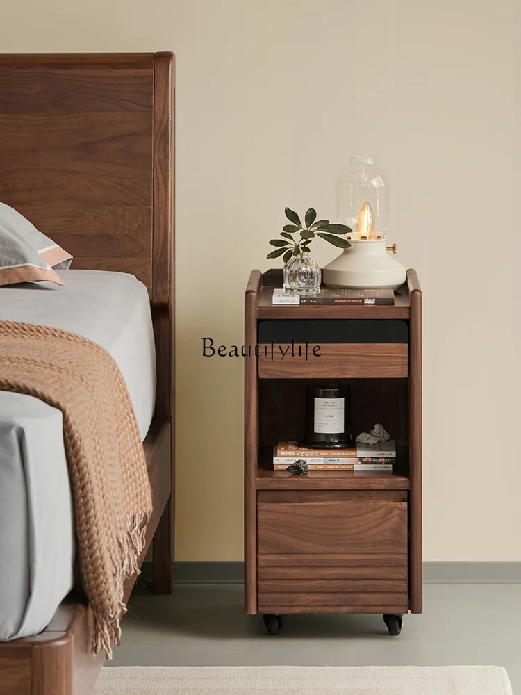 

Super narrow bedside table bedroom small modern simple storage cabinet