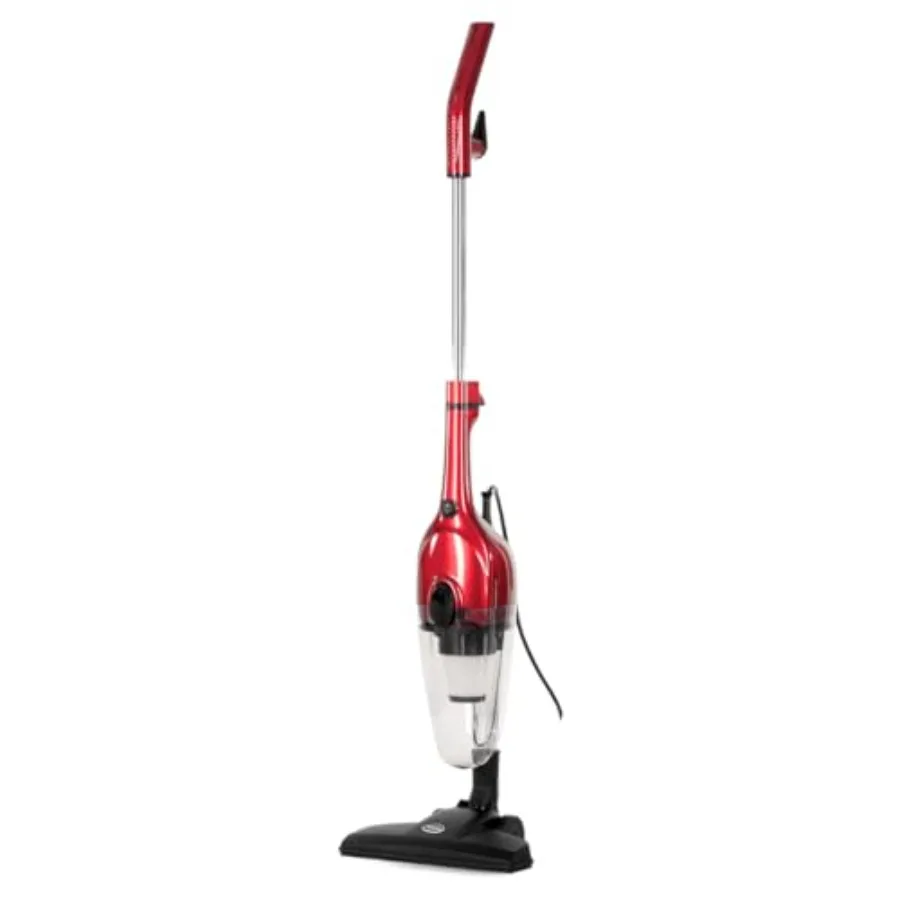 

Chilli Tempest 2-in-1 Vacuum Cleaner Stick and Handheld with 6 Attachments Small Lightweight 3 lb. 600W .5L Capacity Red