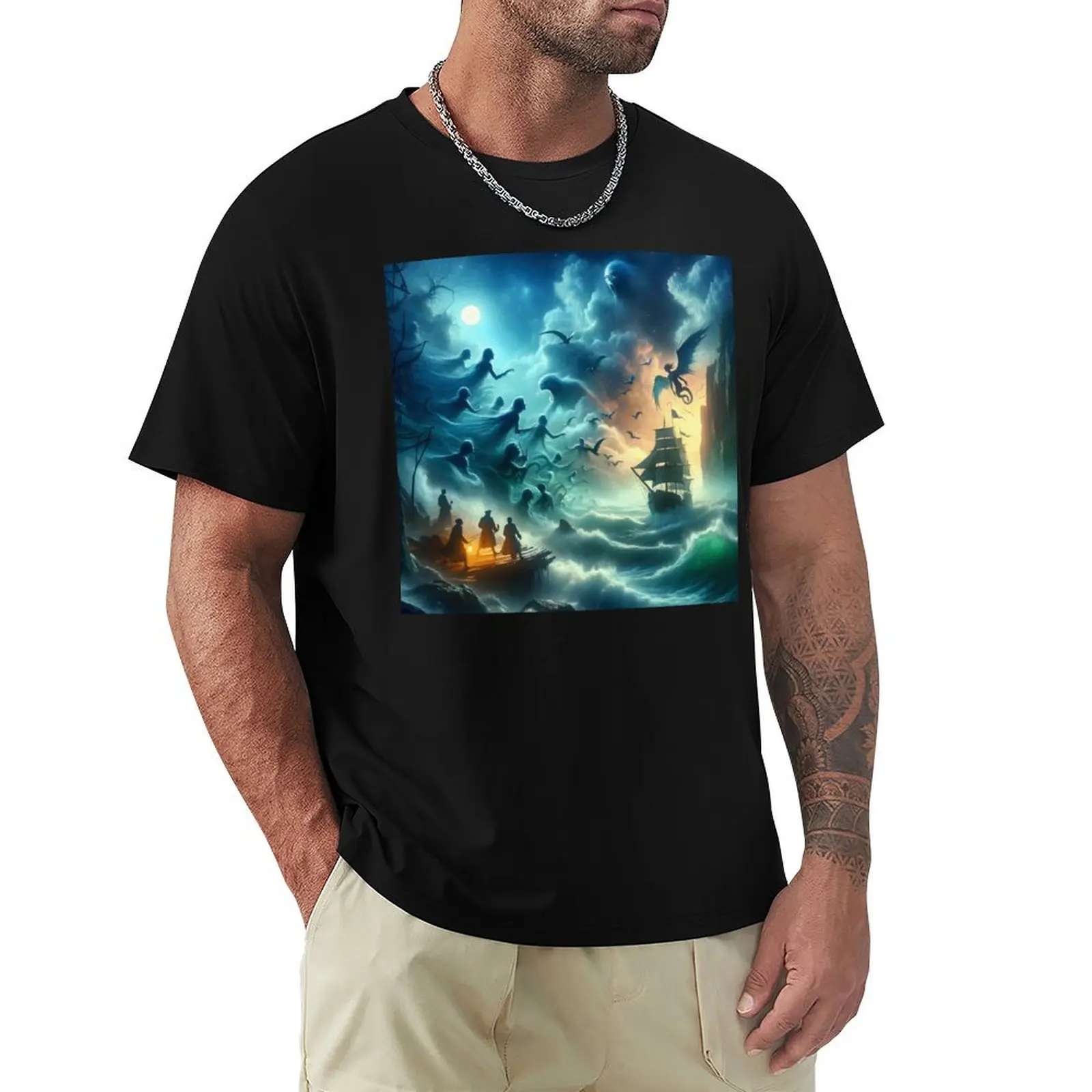 Sailors Beware! T-Shirt Basic Solid Color Short Sleeve T-Shirt