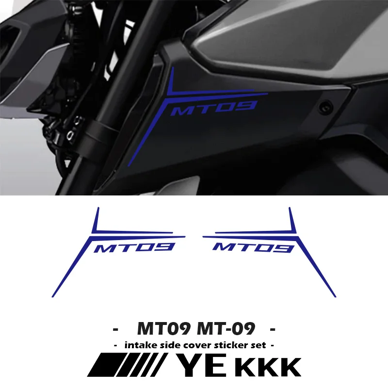 Fairing Shell Sticker Decal Custom Hollow Out MT09 LOGO M9109 For YAMAHA MT-09 Air Intake Side Cover Sticker Set