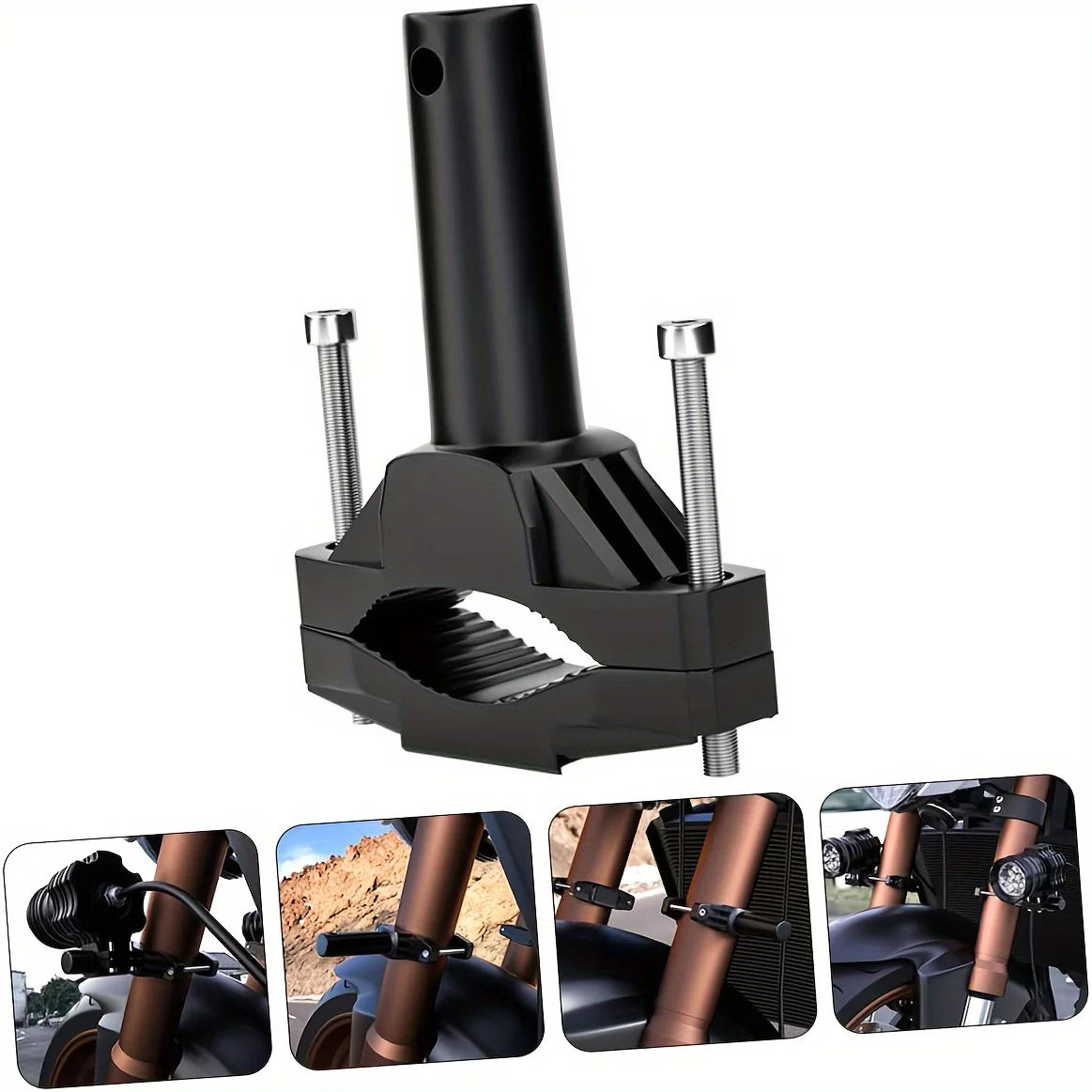 Motorcycle Headlight Holder Universal Motorbike Modified Spotlights Fog Lamp Fixing Frame Bracket  Support Extension Bracket image 2
