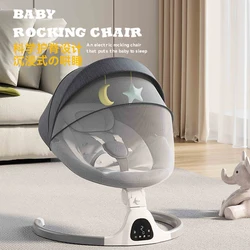 Multifuncional cadeira elétrica Swing para o bebê, cadeira de balanço inteligente, balanço recém-nascido, sofá Bluetooth