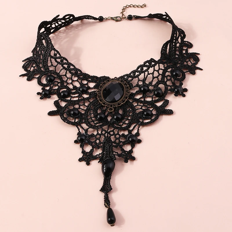 Elegant Black Lace Necklace for Women Collar Femme Choker Necklaces Girls Party Festival Jewelry Gifts