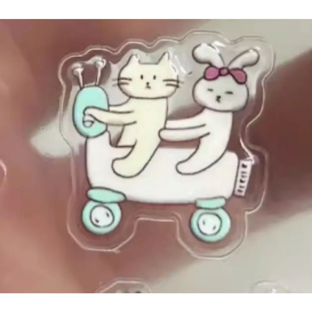 INS abstract kawaii Cat Elephant Jelly Stickers for DIY Mobile Phone Case Decor Scrapbook handmade material Craft Supplies
