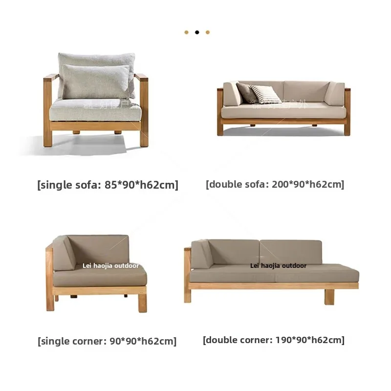 Leisure Sofa, Courtyard Style, Outdoor Leisure Furniture Set, Hotel Leisure Sofa, High-end Furniture for Villas
