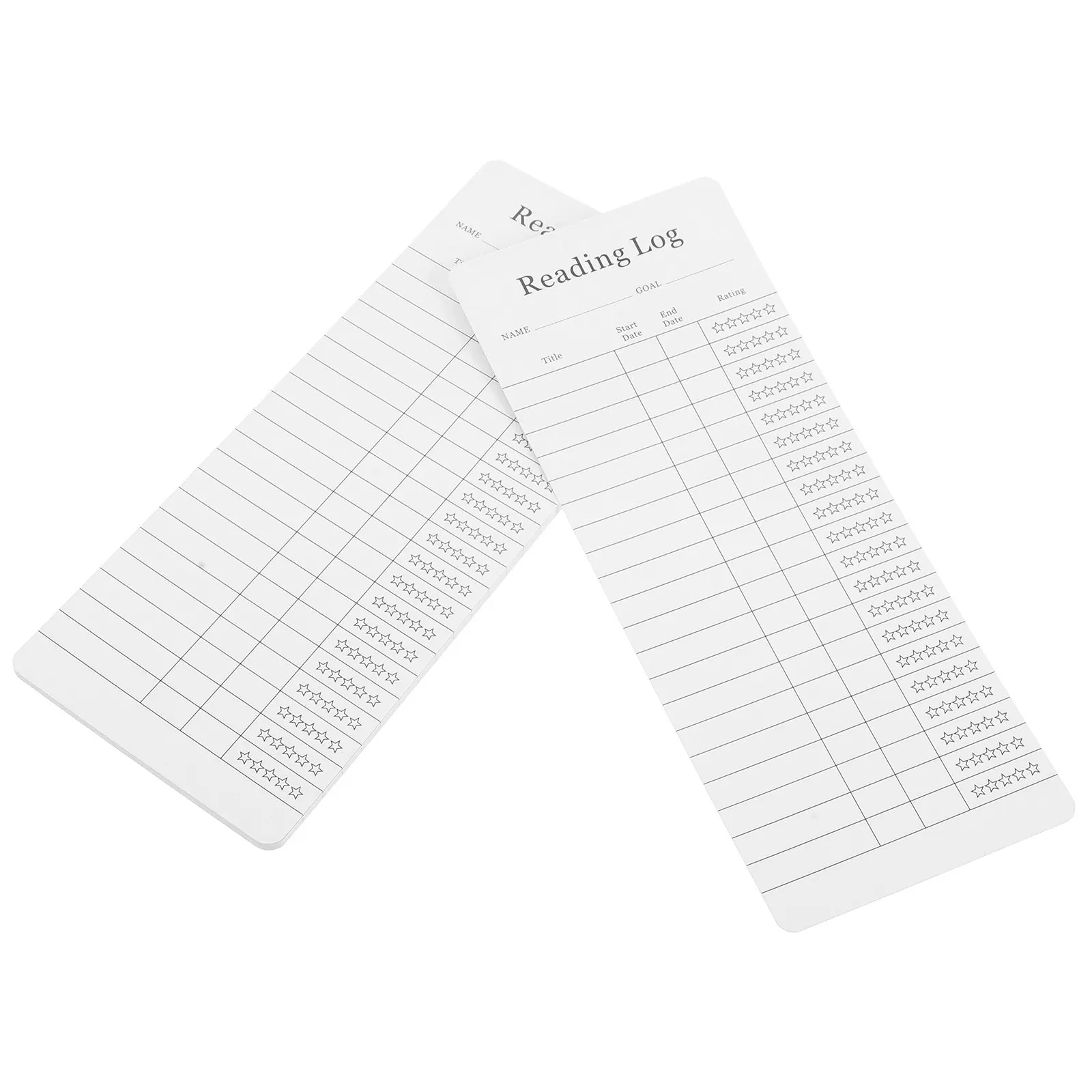 

12Pcs Reading Log Bookmark Book Tracker Journal for Readers List Organizer Library Supplies Student Teacher