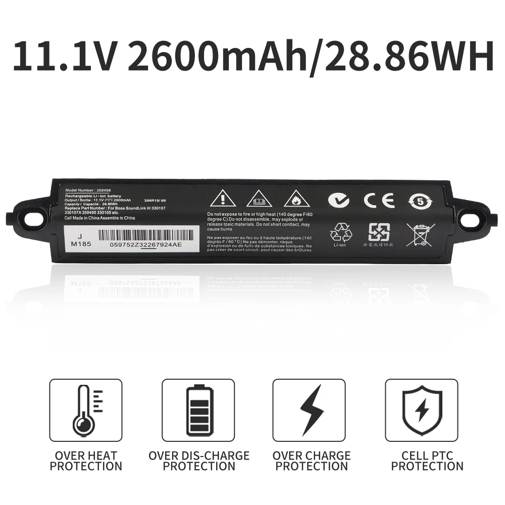359498 Battery 2230mAh For SoundLink Bluetooth Speaker II 404600 For Bose SoundLink III 330107A 359495 330105 412540 414255