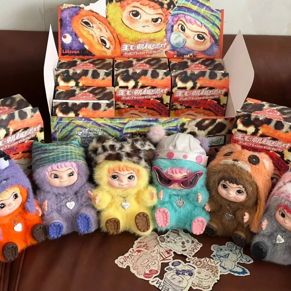 

Wakuku Fox & Bunny Trickor Treat Blind Box Cute Wakuku Фигурка Mystery Box Fox Bunny Аниме Кукла Брелок Сюрприз Сумка Игрушки