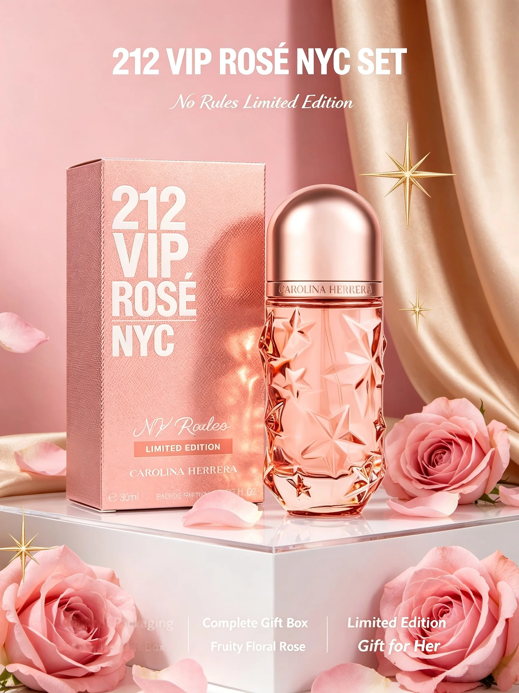 カロリーナ・エレラ 212 VIP ローズ NYC ノールー - Rose Water Spray のレビューと価格