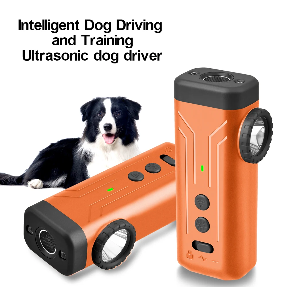 New Pet Dog Repeller Ultrasonic Dog Training Device Rechargeable Anti Dog Bark Stop-Barking Deterrent Device With LED Flashlight view 6