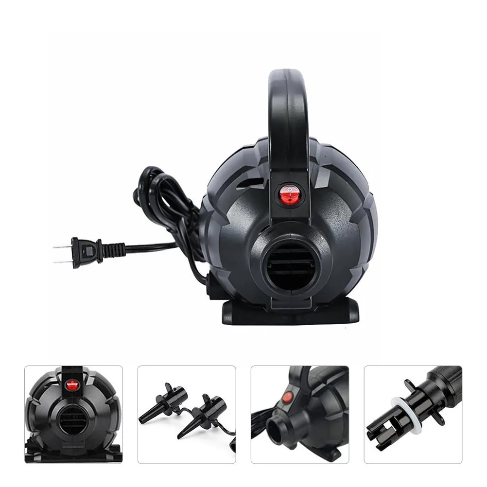 1 zestaw Pompa 600W Przenośna Domowa Pompka Elektryczna do Powietrza Balonów Szybkie Pompowanie i Zdeponowanie Wtyczka US