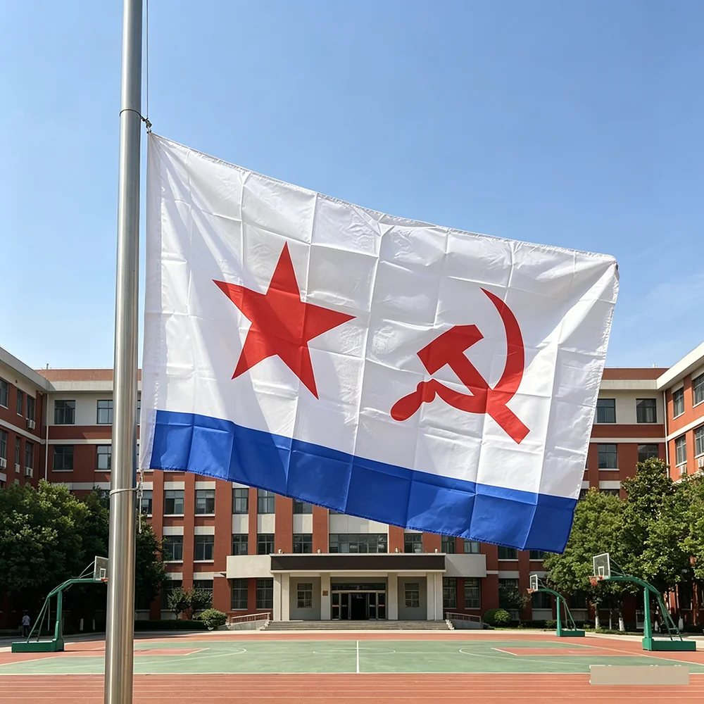（TIKI FLAG）Russian flag 90X150cm polyester USSR Russian Army Military Soviet Union And Vice Versa CCCP Naval Navy Flag