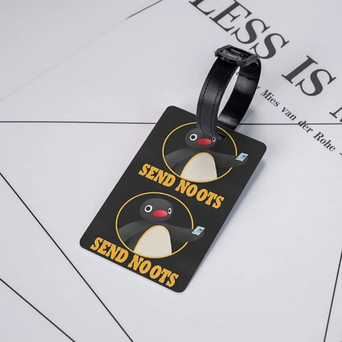 

Бирки для багажа Pingu Pinga Penguin TV, аксессуары для чемоданов, этикетки для путешествий, держатели для идентификационных бирок, именные адресные таблички