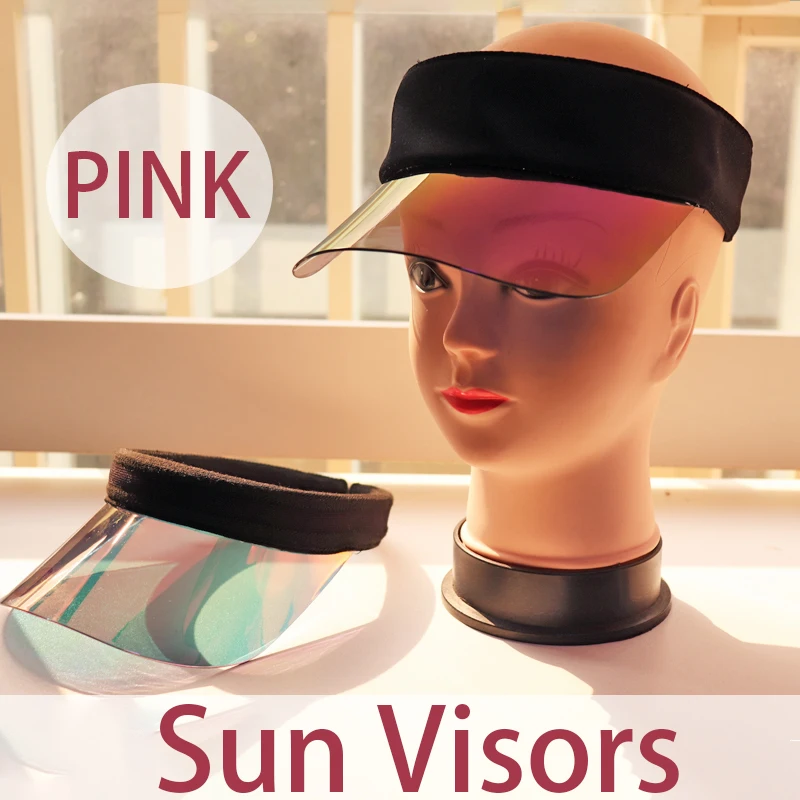 Pink Gloss Sun Hats UV 400 Women Men Golf Cap for Vocation Yoga Outdoor Tennis Running Driving Beach Casual Leisure Sunblock