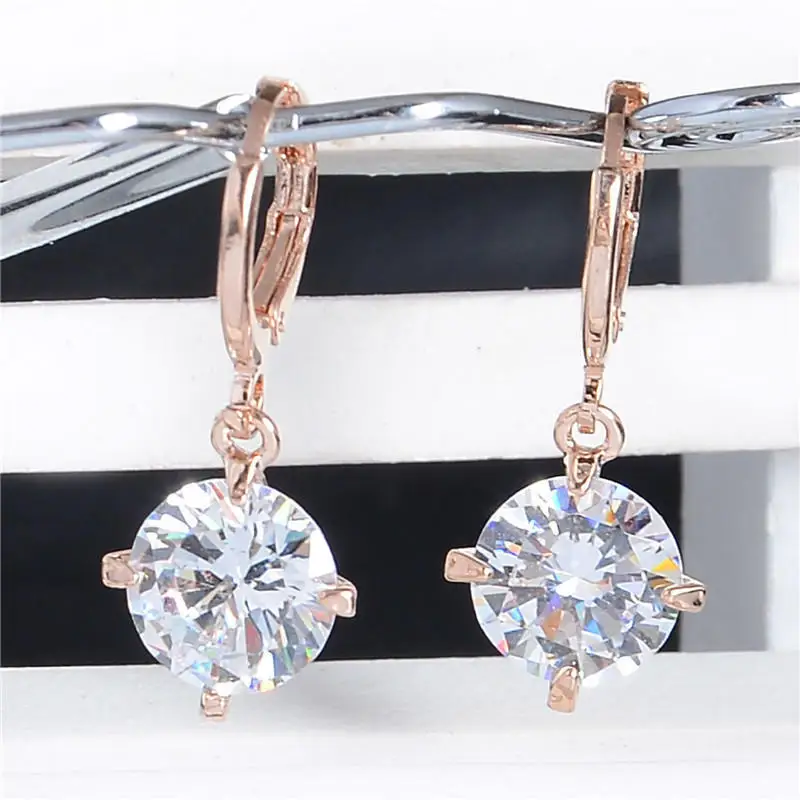 New 925 Sterling Silver Stud Earrings Multi Colored Shiny Ear Buckles Trendy Elegant Jewelry Ideal For Women And Party Occasions