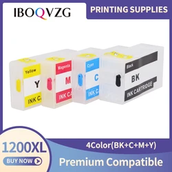 IBOQVZG PGI-1200 Refillable Ink Cartridge 1200XL PGI 1200 With Auto Reset Chip For Canon MAXIFY MB2020 MB2120 MB2320 MB2720