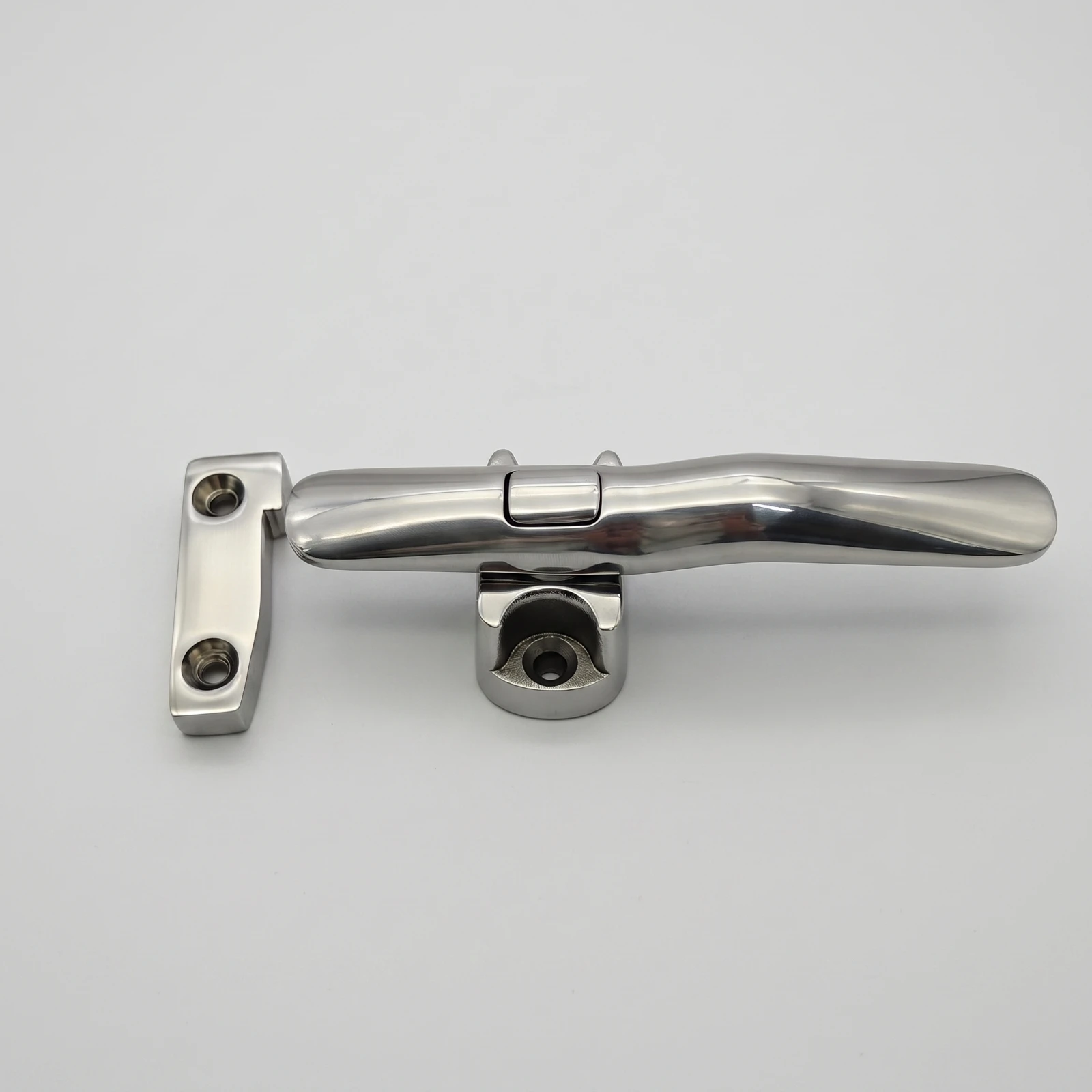 Latch with Mounting Plate Corrosion-Resistant Door Latch Hardware Rustproof Heavy Duty for Boat Owners, Hatches, Boats