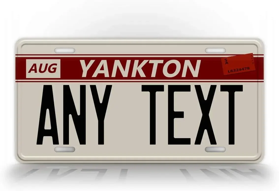 

Custom Grand Theft Auto V North Yankton License Plate Replica Personalized Text Novelty Auto Tag Home Decoration Metal Wall Sign