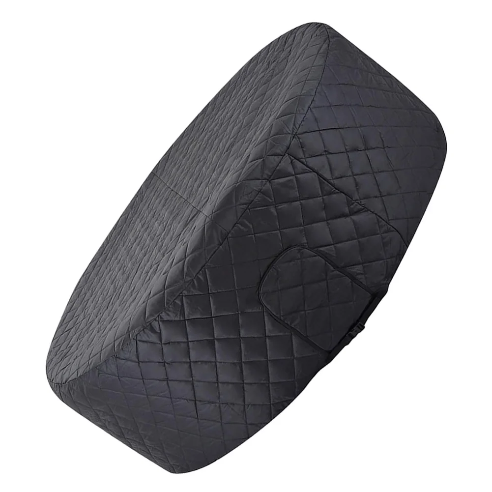 Weatherproof inflatable bathtub cover that retains heat and for shields spa tubs from For winter weather including rain and snow