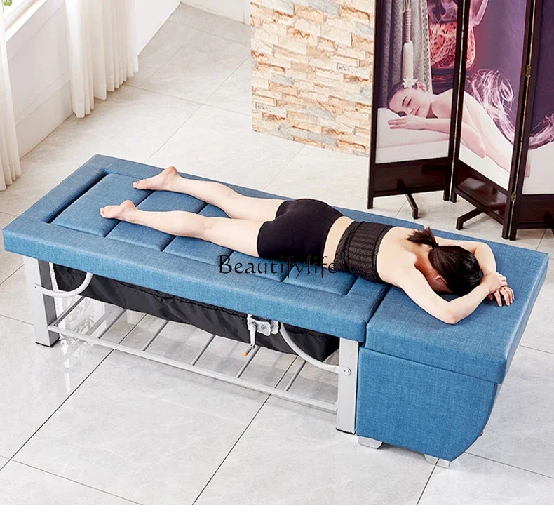 

Physiotherapy Bed Dual-Use Whole Body Moxibustion Household Fumigation Bedside Treatment Bed Beauty Salon Special