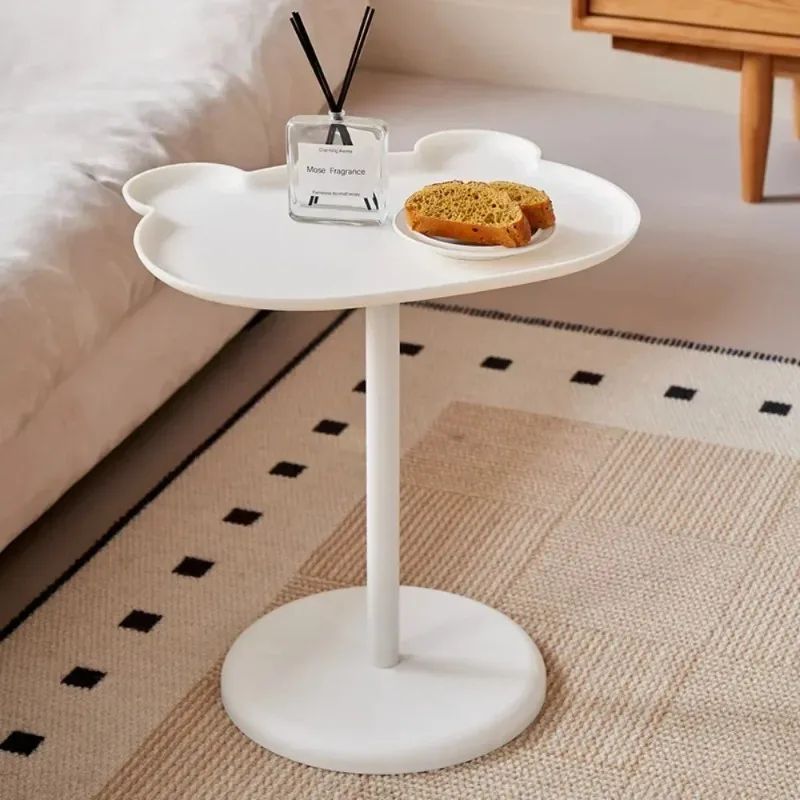 Cute Bear Storage Rack Mobile Side Table Bedside Tatami Tea Table Sofa Small Coffee Table for Bedroom Living Room Small Spaces