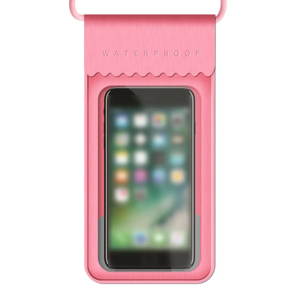 Touchable Screen Waterproof Mobile Phone Bag IPX8 Waterproof PVC Phone Protector Pouch Transparent with Neck Lanyard