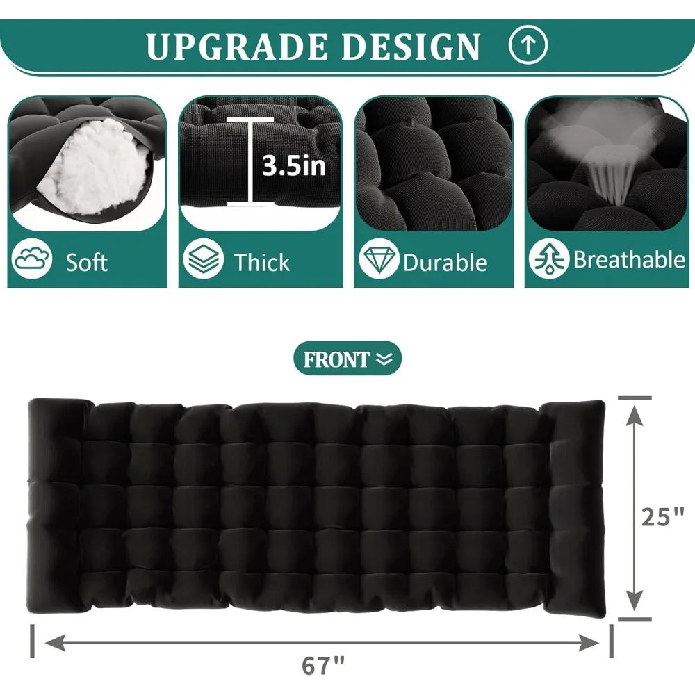 Sedia a gravità zero oversize 33 pollici XXL Sedia reclinabile da patio con cuscino, poltrona reclinabile pieghevole da esterno con cuscini | Portabicchieri | Piede